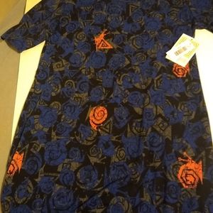 Julia Lularoe Snail print dress large